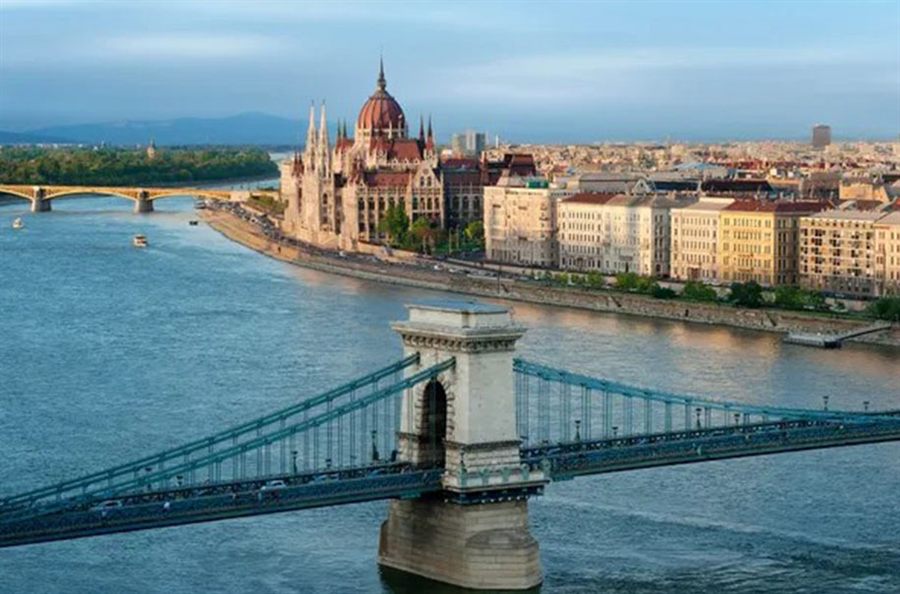 Chain Bridge over the Danube in Budapest